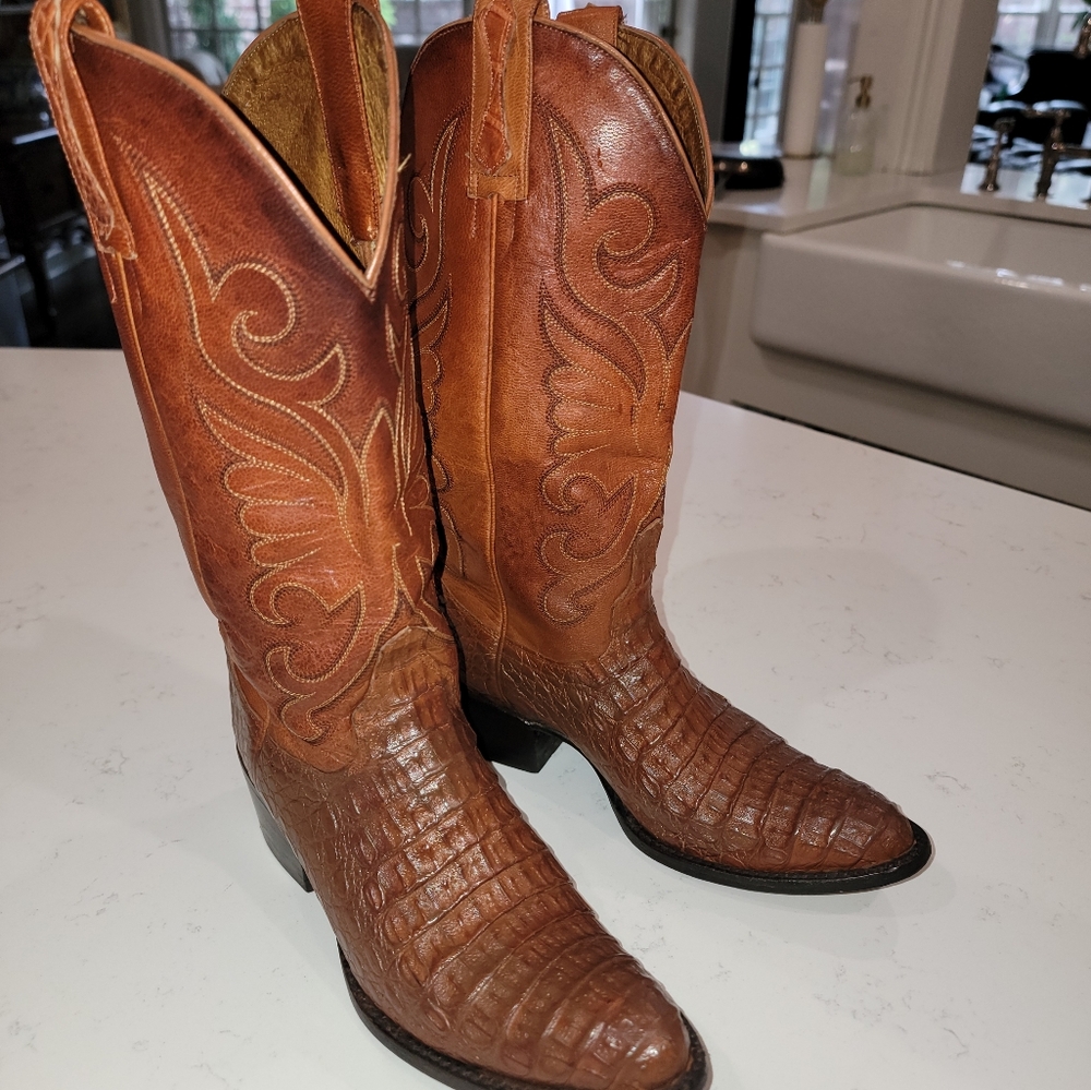 Men's Brown Leather Western Boots